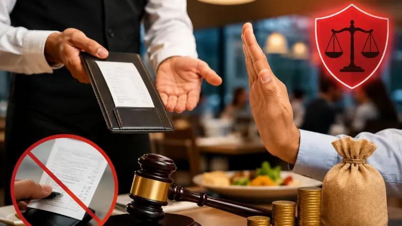 रेस्टोरेंट्स की मनमानी पर सरकार सख्त! जबरन Service Charge वसूला तो होगी कार्रवाई, जानिए आपके अधिकार.. रेस्टोरेंट्स की मनमानी पर सरकार सख्त! जबरन Service Charge वसूला तो होगी कार्रवाई, जानिए आपके अधिकार..