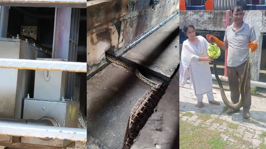 वंदे भारत के नीचे दिखा 10 फीट लंबा अजगर, ट्रेन में घुसने ही वाला था; 2 घंटे बाद वन विभाग ने किया रेस्क्यू..