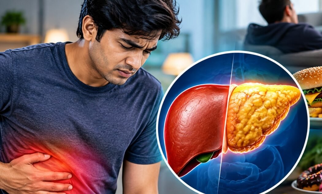 कम उम्र में फैटी लिवर? बिना शराब पिए भी लिवर क्यों हो रहा है डैमेज, जानिए शुरुआती संकेत. कम उम्र में फैटी लिवर? बिना शराब पिए भी लिवर क्यों हो रहा है डैमेज, जानिए शुरुआती संकेत.