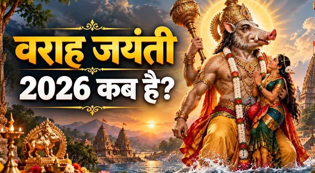 वराह जयंती कब है? भगवान विष्णु ने क्यों लिया जंगली सूअर का अवतार? जानें महत्व और पूजा विधि वराह जयंती कब है? भगवान विष्णु ने क्यों लिया जंगली सूअर का अवतार? जानें महत्व और पूजा विधि