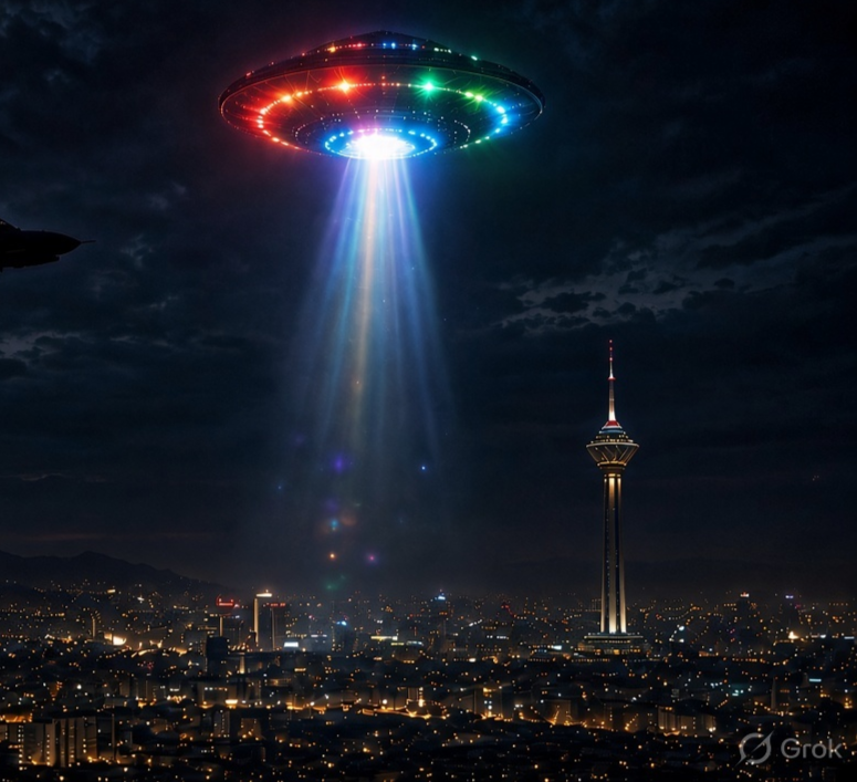 ईरान के आसमान में फिर: रहस्यमयी रोशनी, UFO का दावा; 1976 की घटना से जुड़ी पुरानी कहानी भी चर्चा में. ईरान के आसमान में फिर: रहस्यमयी रोशनी, UFO का दावा; 1976 की घटना से जुड़ी पुरानी कहानी भी चर्चा में.