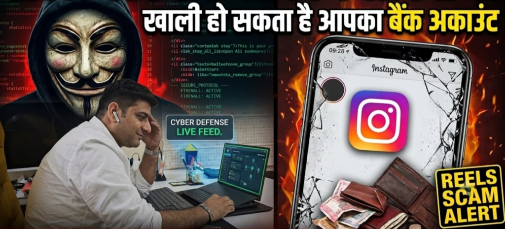 इंस्टाग्राम रील देखते-देखते’ महिला के खाते से उड़ गए पैसे, एक क्लिक से साइबर ठगों ने लगाया चूना. इंस्टाग्राम रील देखते-देखते’ महिला के खाते से उड़ गए पैसे, एक क्लिक से साइबर ठगों ने लगाया चूना.