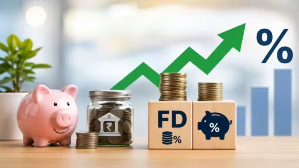 FD पर सीनियर सिटीजन्स को 8.50% तक ब्याज, ₹10 लाख जमा करने पर 5 साल में होगी कितनी कमाई? जानें बैंकों की दरें. FD पर सीनियर सिटीजन्स को 8.50% तक ब्याज, ₹10 लाख जमा करने पर 5 साल में होगी कितनी कमाई? जानें बैंकों की दरें.