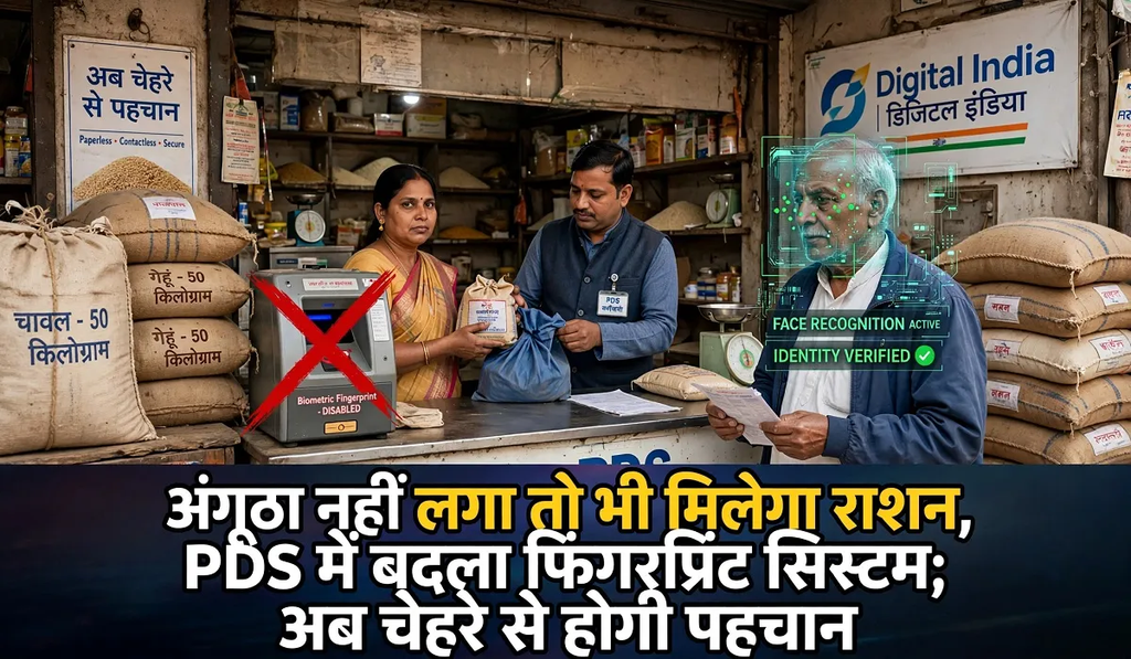 राशन लेने में फिंगरप्रिंट ‘फेल’ हुआ तो नहीं रुकेगा अनाज, अब चेहरे से होगी पहचान; PDS में नई सुविधा लागू: राशन लेने में फिंगरप्रिंट ‘फेल’ हुआ तो नहीं रुकेगा अनाज, अब चेहरे से होगी पहचान; PDS में नई सुविधा लागू: